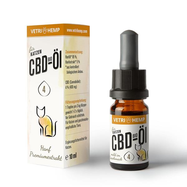 Vetrihemp CBD-Öl 4% für Katzen, 10 ml