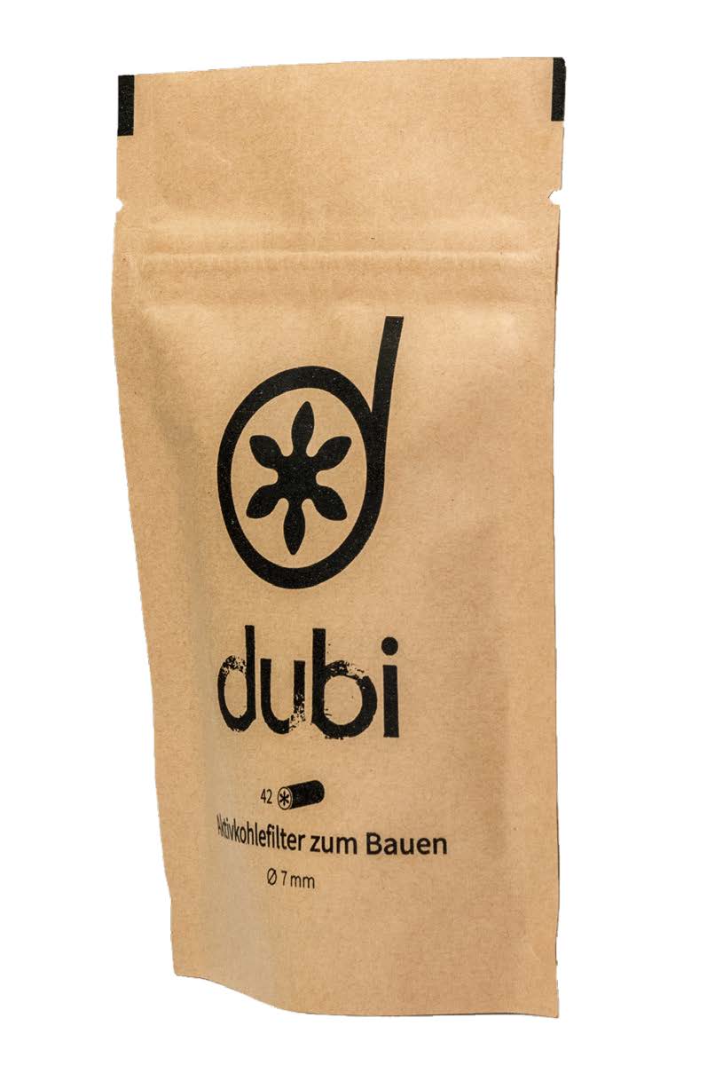 Dubi Aktivkohlefilter 42 Stück, Ø 7 mm