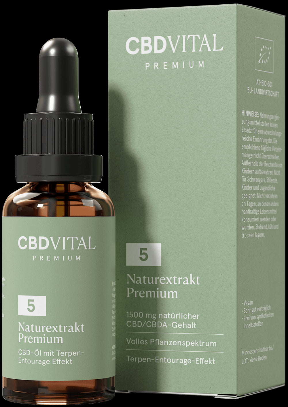 CBD VITAL Naturextrakt Premium Öl 5 %