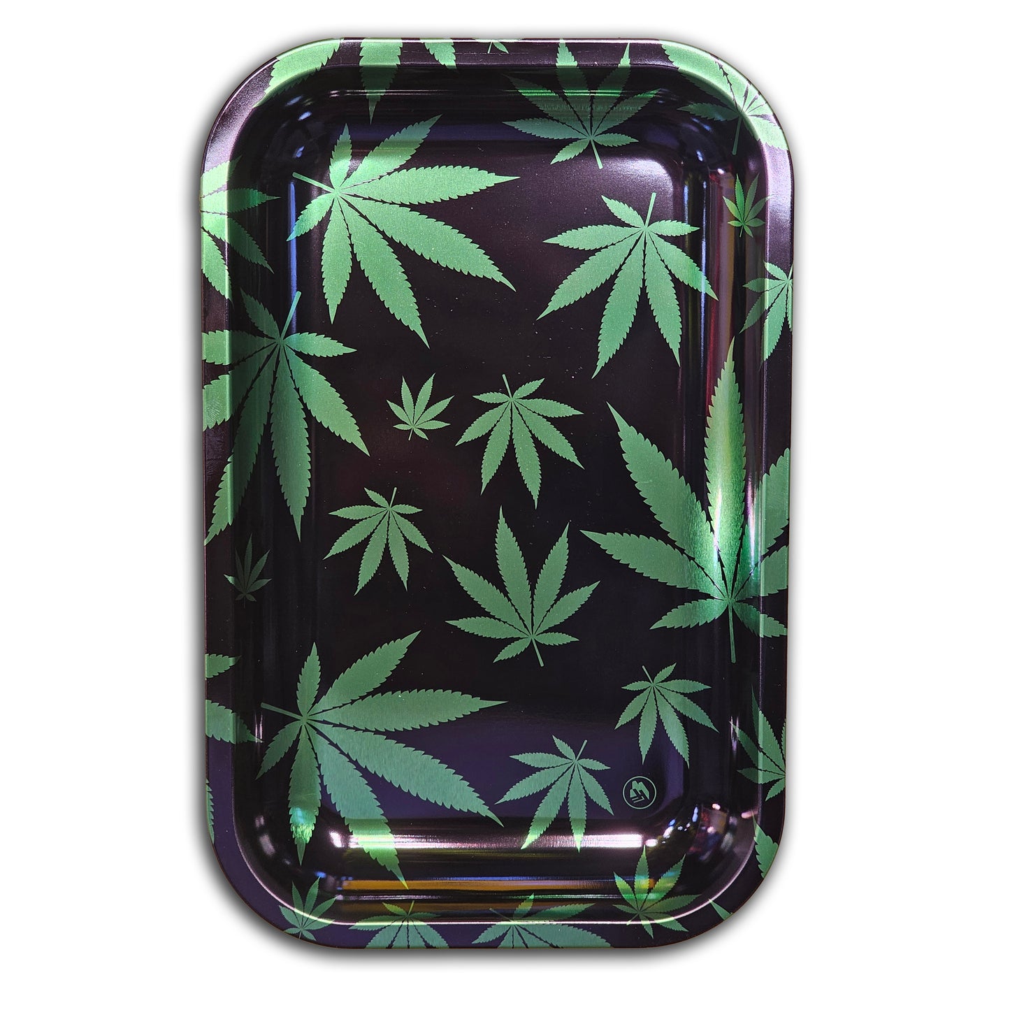 Rolling Tray Green Leaves 275 mm x 175 mm