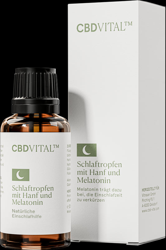 CBD VITAL Schlaftropfen in Verpackung