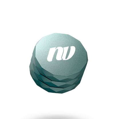 NV Grinder Pyramid Magnet in der Farbe Jungle Green.
